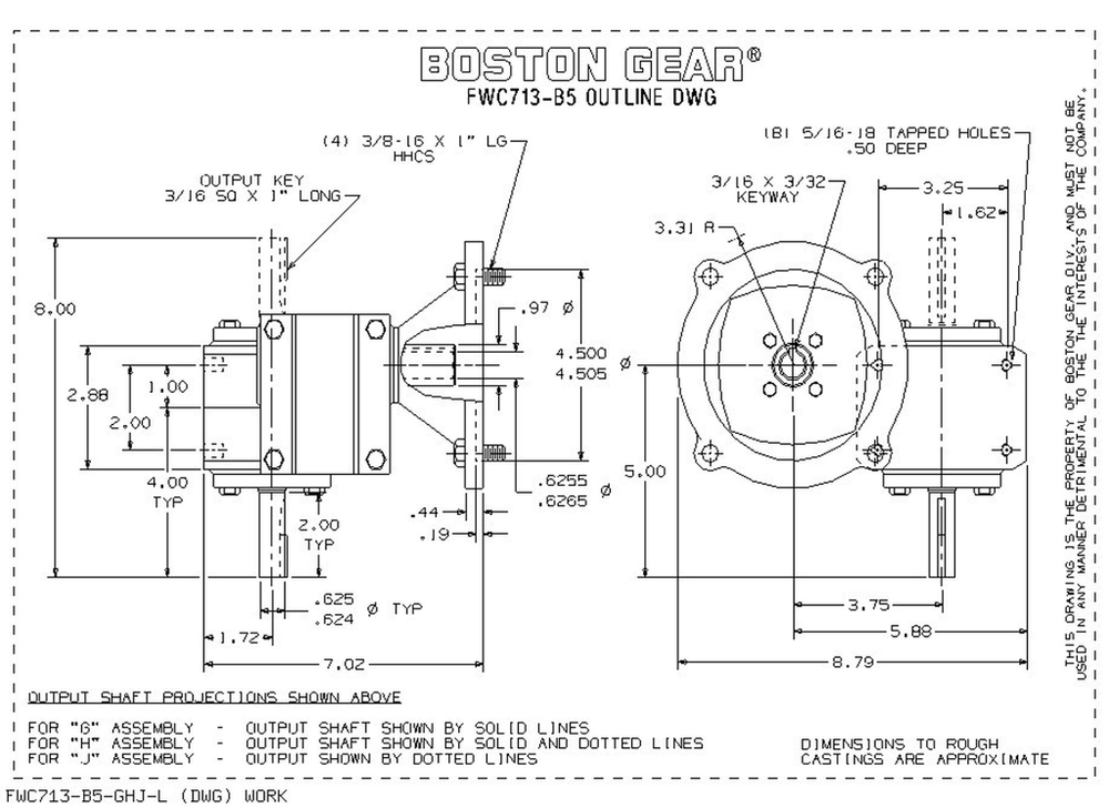 Image of Boston Gear FWC713-300-B5-G