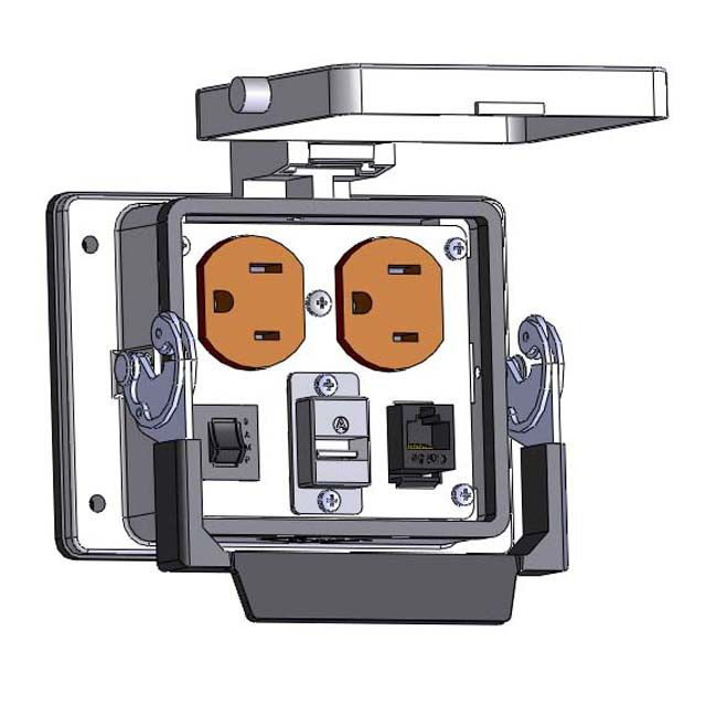 Image of Mencom DP-RJ45-USB-AFBF-R-32