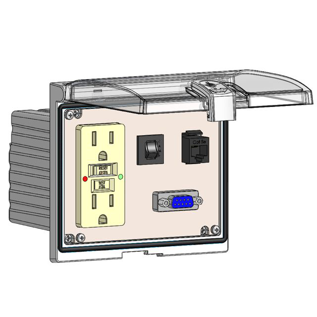 Image of Mencom LP3-GF-DB9F-RJ45-R