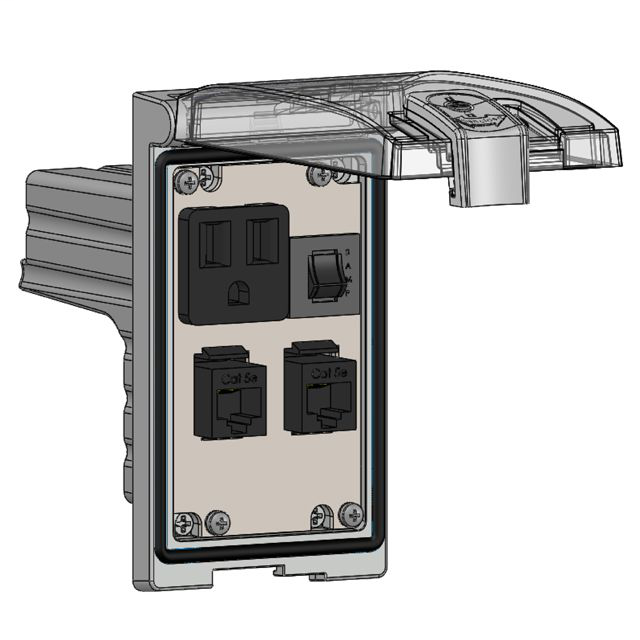 Image of Mencom LP1-DP1-2RJ45-R