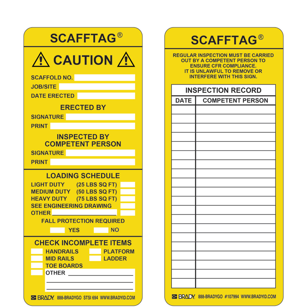 Image of Brady SCAF-STSI 694