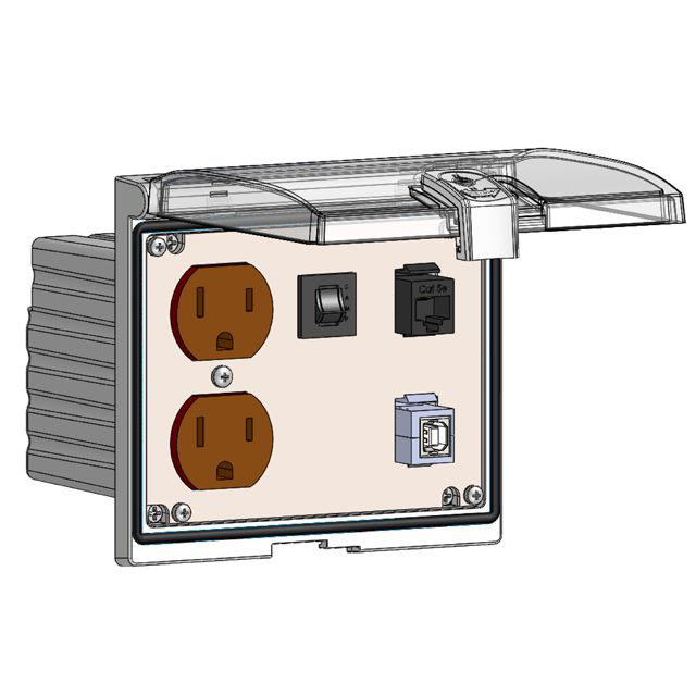 Image of Mencom LP3-DP-RJ45-USB-BFAF-R