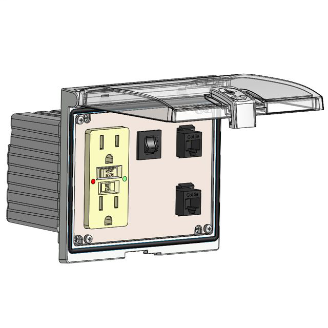 Image of Mencom LP3-GF-2RJ45-R