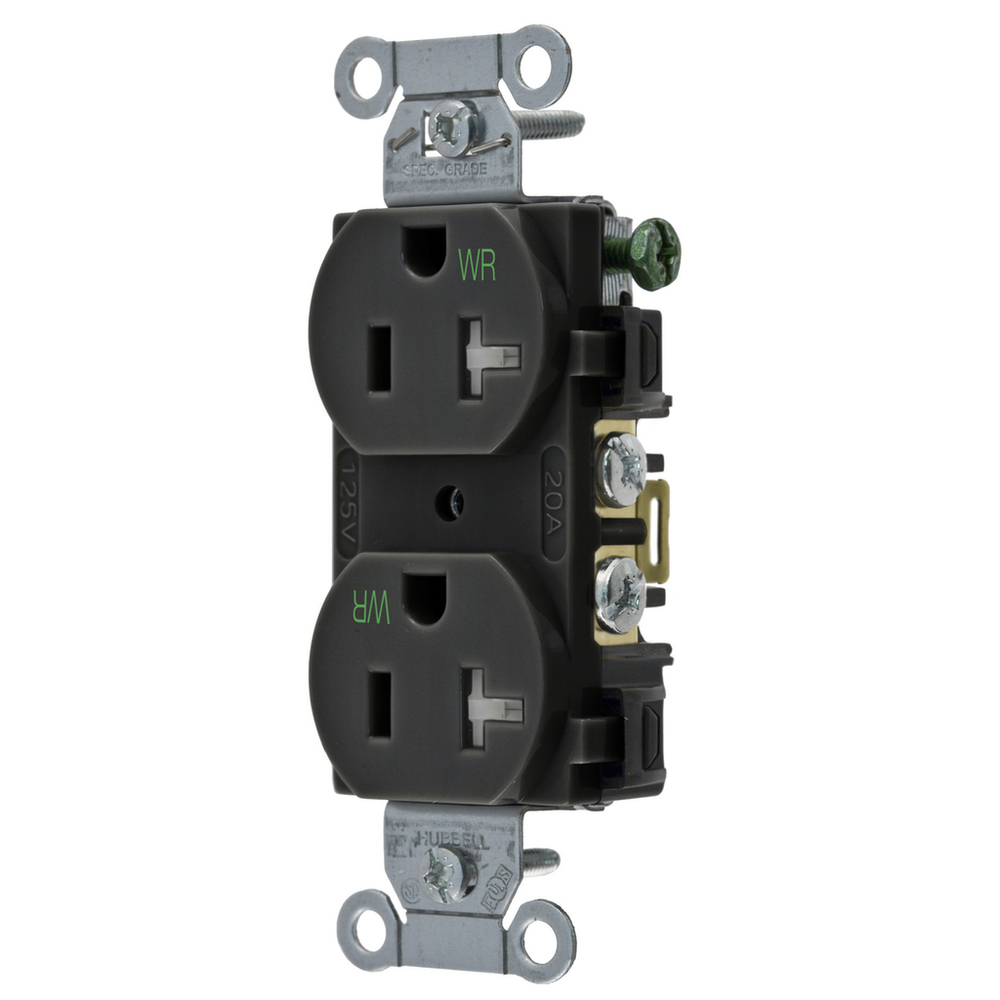 Image of Hubbell Wiring Device-Kellems BR20BLKWRTR