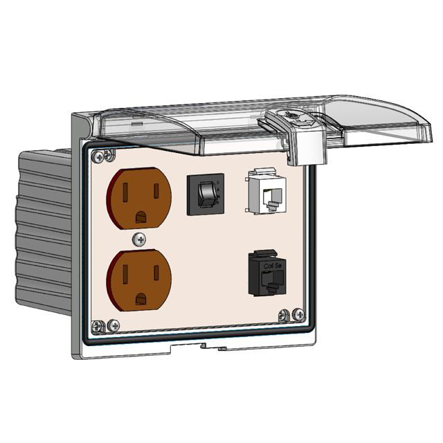 Image of Mencom LP3-DP-RJ11-RJ45-R