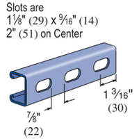Image of Unistrut P4100-20PG