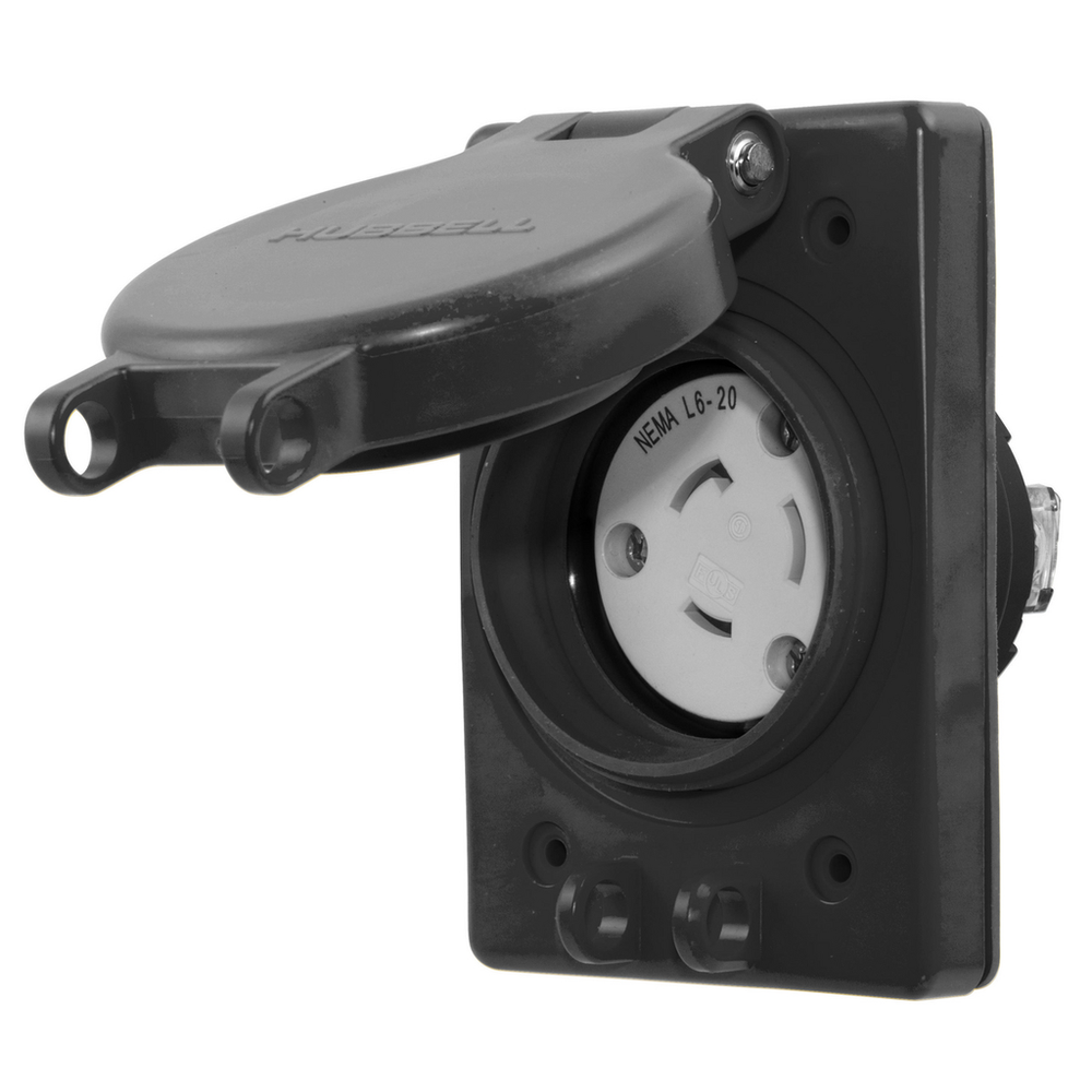 Image of Hubbell Wiring Device-Kellems HBL67W48BK