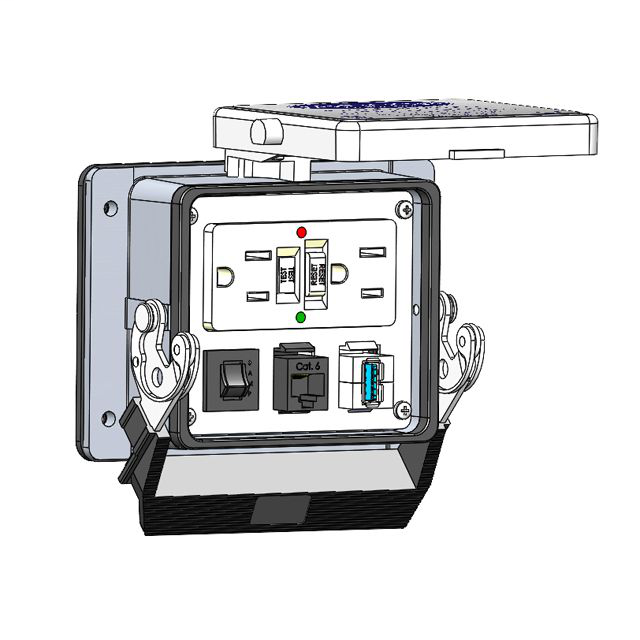 Image of Mencom GF-RJ45-USB-AFAF-R-32