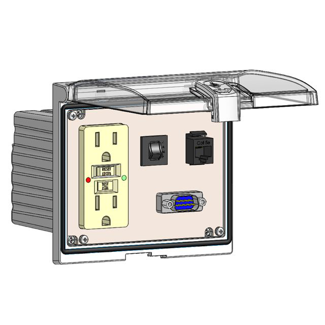 Image of Mencom LP3-GF-DB9M-RJ45-R
