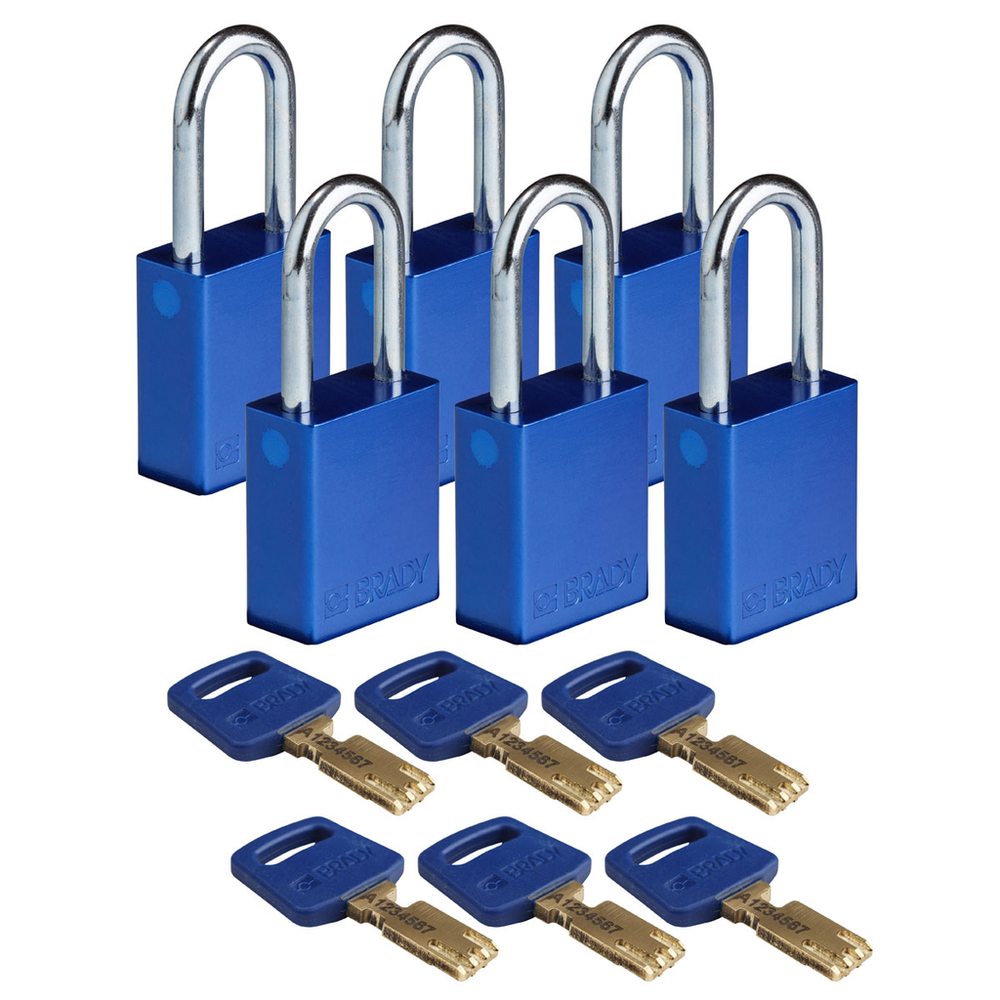 Image of Brady ALU-BLU-38ST-KD6PK
