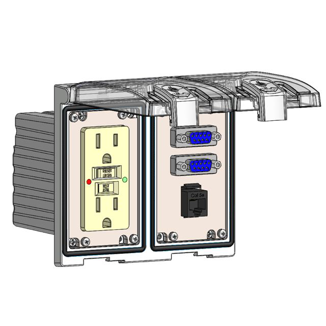 Image of Mencom LP2-GF-2DB9-RJ45