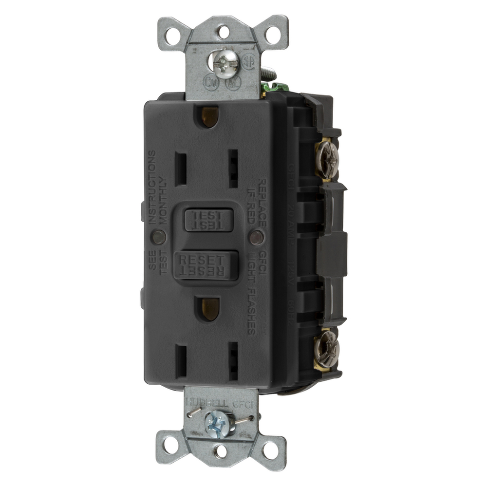 Image of Hubbell Wiring Device-Kellems GFRST15BK