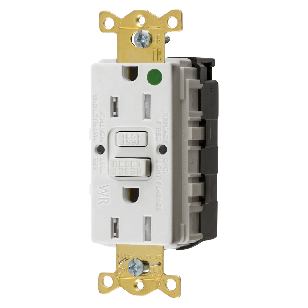 Image of Hubbell Wiring Device-Kellems GFTWRST82SNAPW