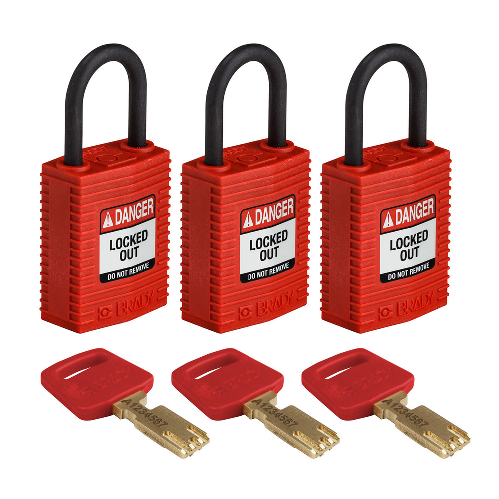 Image of Brady CPT-RED-25PL-KA3PK