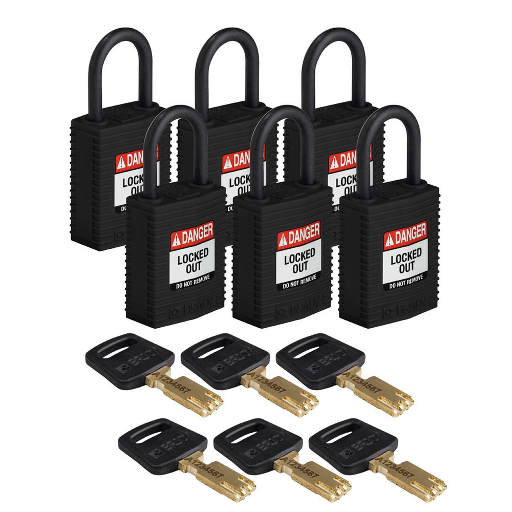 Image of Brady CPT-BLK-25PL-KA6PK