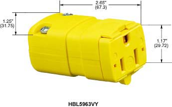 Image of Hubbell Wiring Device-Kellems HBL5963VBKB