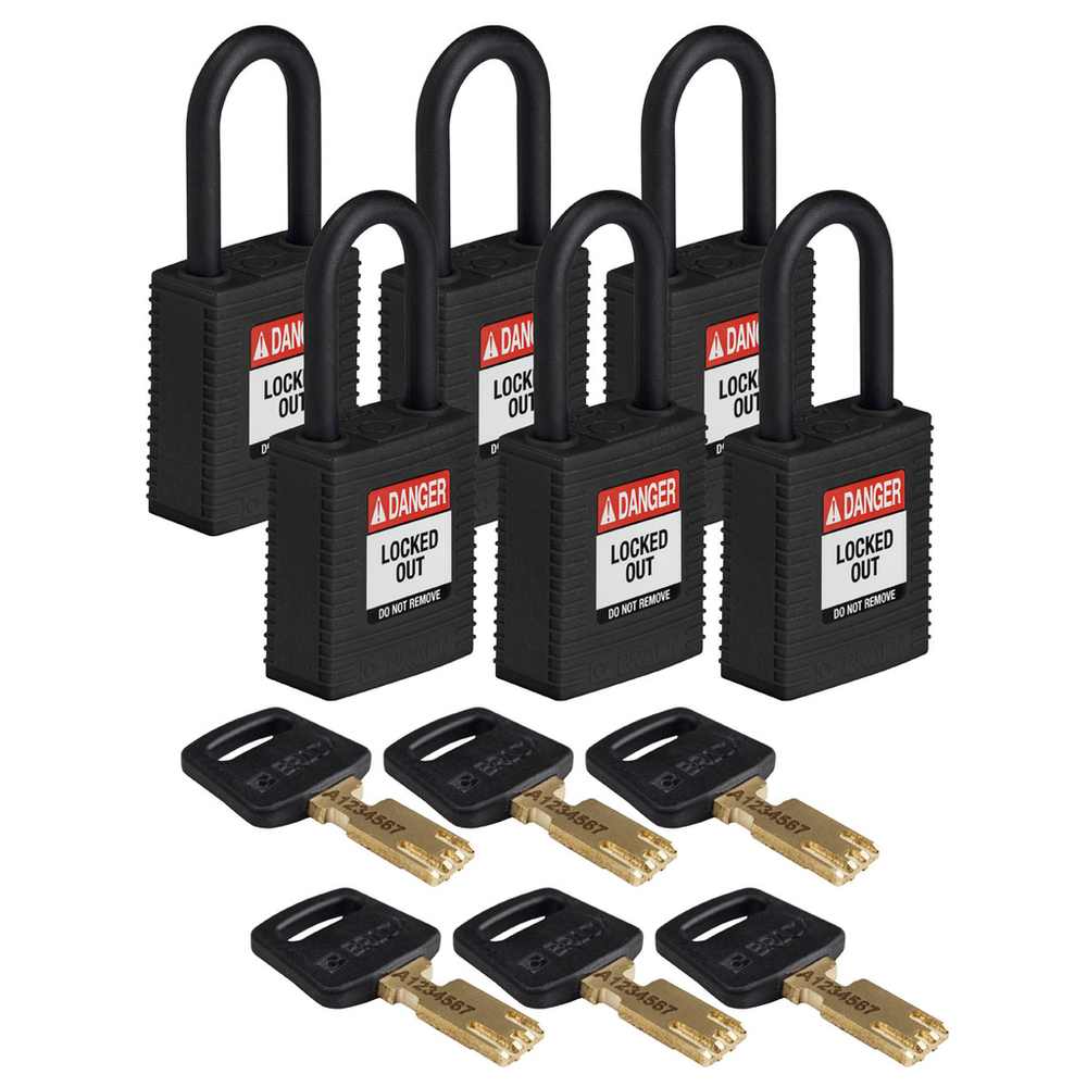 Image of Brady NYL-BLK-38PL-KA6PK