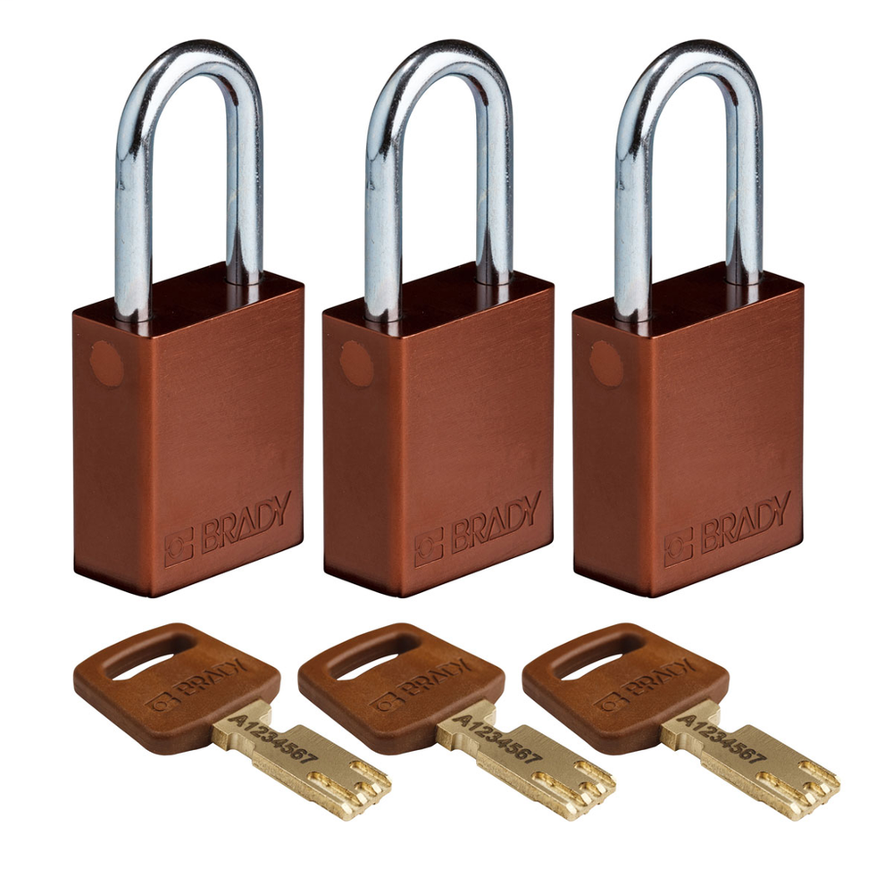 Image of Brady ALU-BRN-38ST-KA3PK