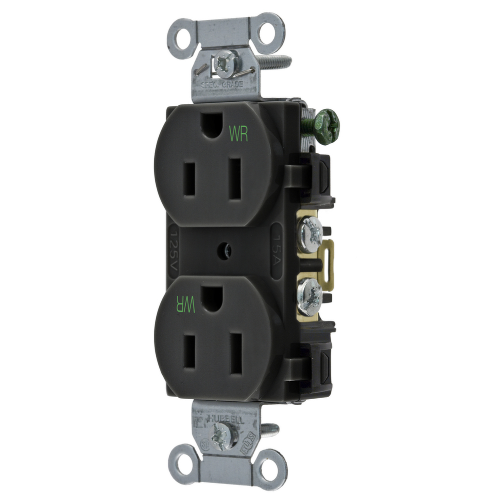 Image of Hubbell Wiring Device-Kellems BR15BLKWR