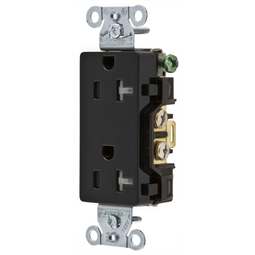 Image of Hubbell Wiring Device-Kellems DR20BLKTR