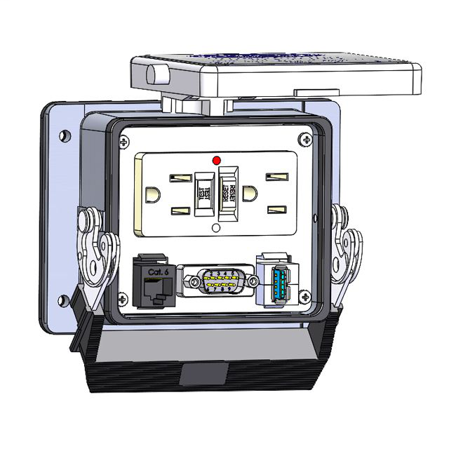 Image of Mencom GF-MDB9-RJ45-USB-AFAF-32