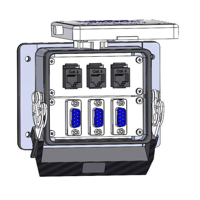 Image of Mencom DB09-3-3RJ45-32