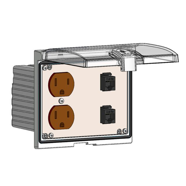 Image of Mencom LP3-DP-2RJ45