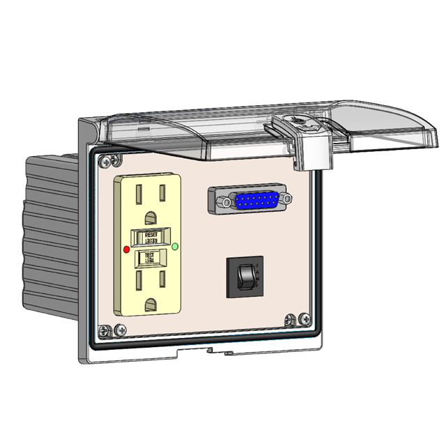 Image of Mencom LP3-GF-DB15-R