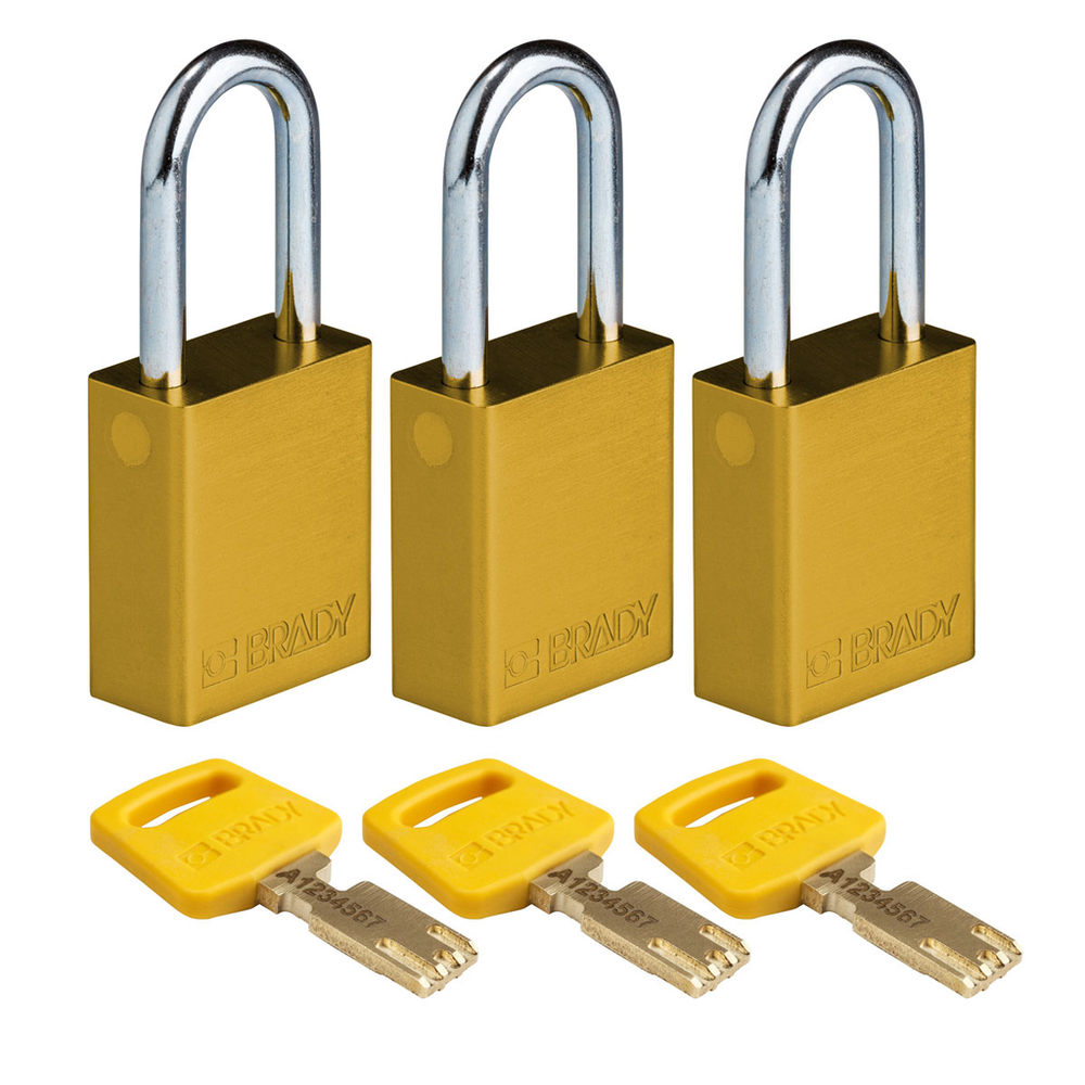 Image of Brady ALU-YLW-38ST-KA3PK