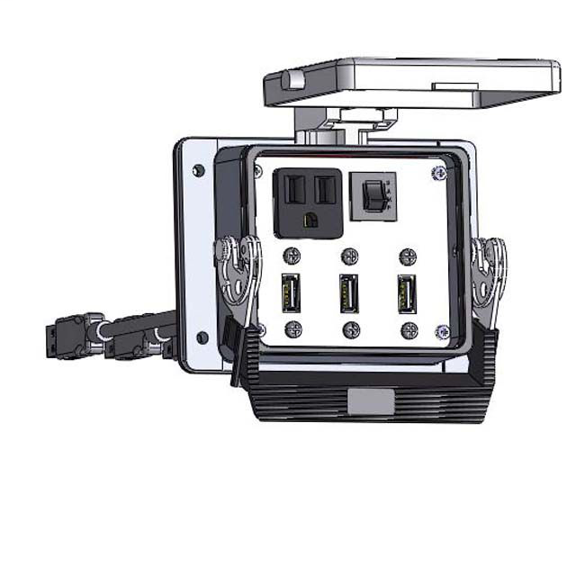 Image of Mencom DP1-3USB-06-R-32