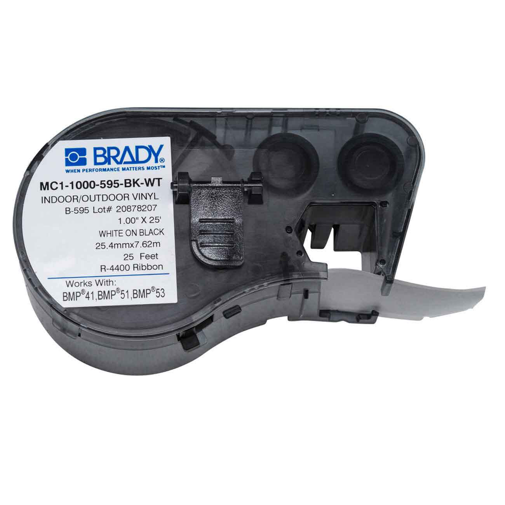 Image of Brady MC1-1000-595-BK-WT