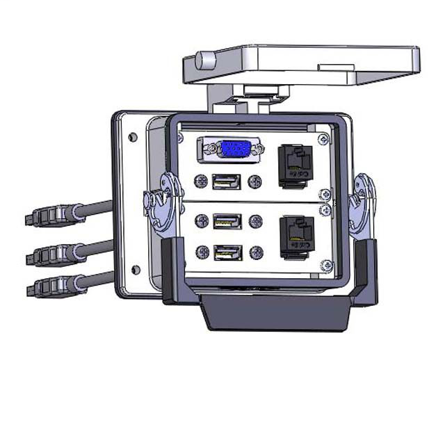 Image of Mencom DDB15-2RJ45-3USB-03-32