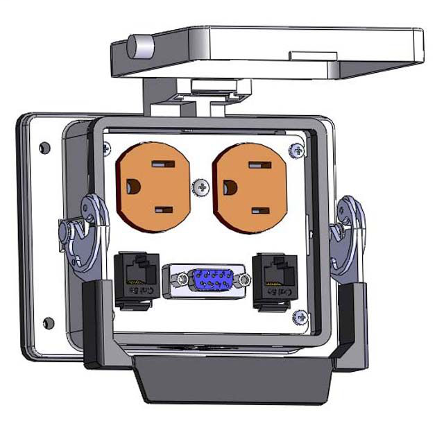 Image of Mencom DP-DDB15-2RJ45-32