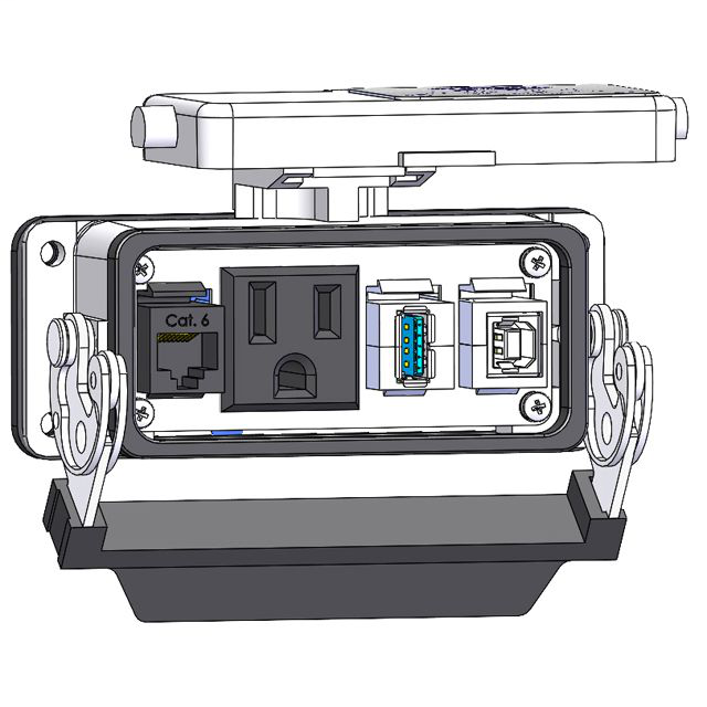 Image of Mencom DP1-RJ45-USB-AFAF-BFAF-16