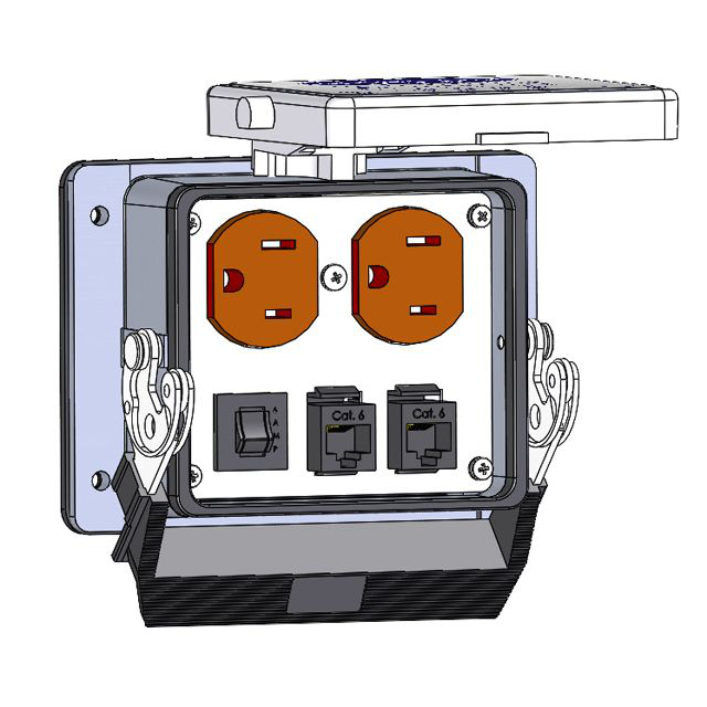 Image of Mencom DP-2RJ45-6R-32