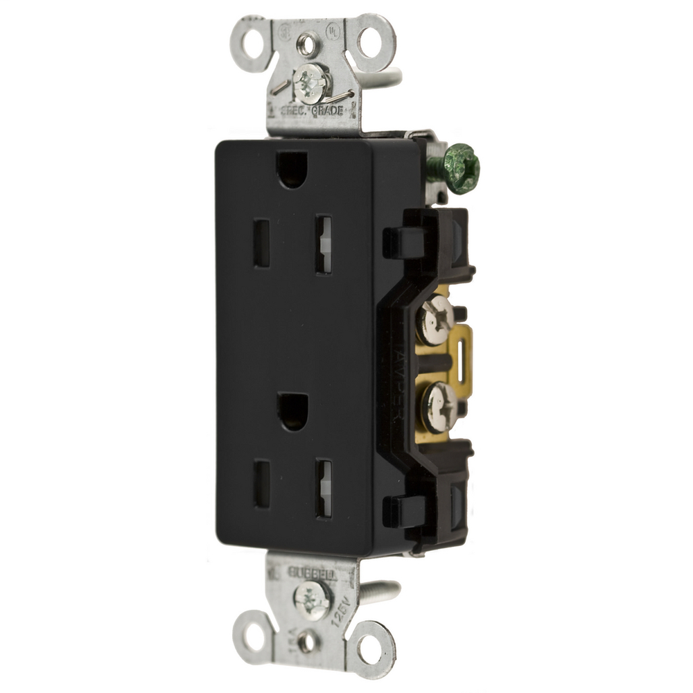 Image of Hubbell Wiring Device-Kellems DR15BLKTR