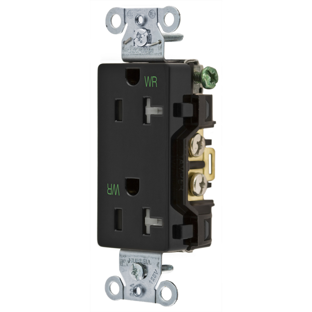 Image of Hubbell Wiring Device-Kellems DR20BLKWRTR