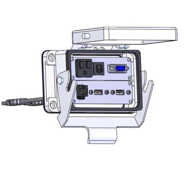 Image of Mencom DP1-DDB15-RJ45-2USB-06-R-48