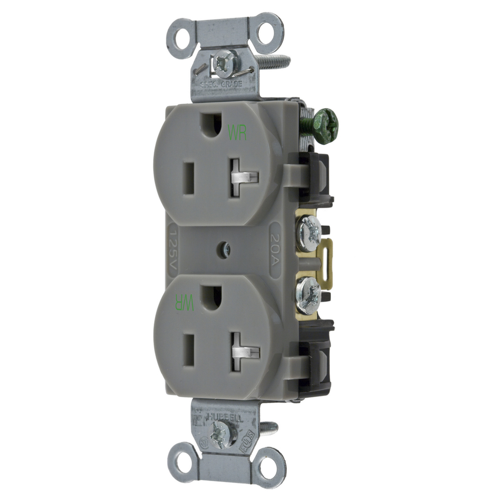 Image of Hubbell Wiring Device-Kellems BR20GRYWRTR