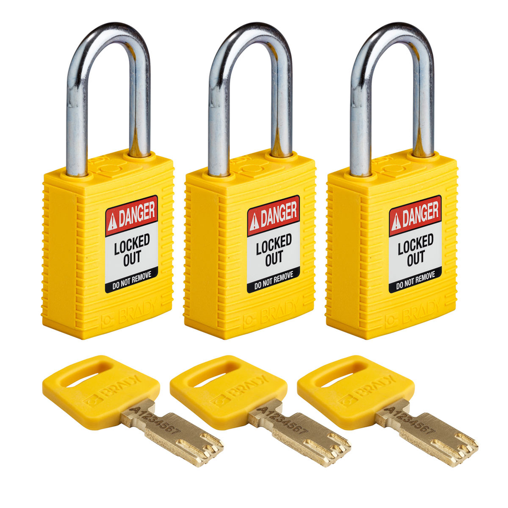Image of Brady NYL-YLW-38ST-KA3PK