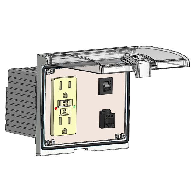 Image of Mencom LP3-GF-RJ45-5R