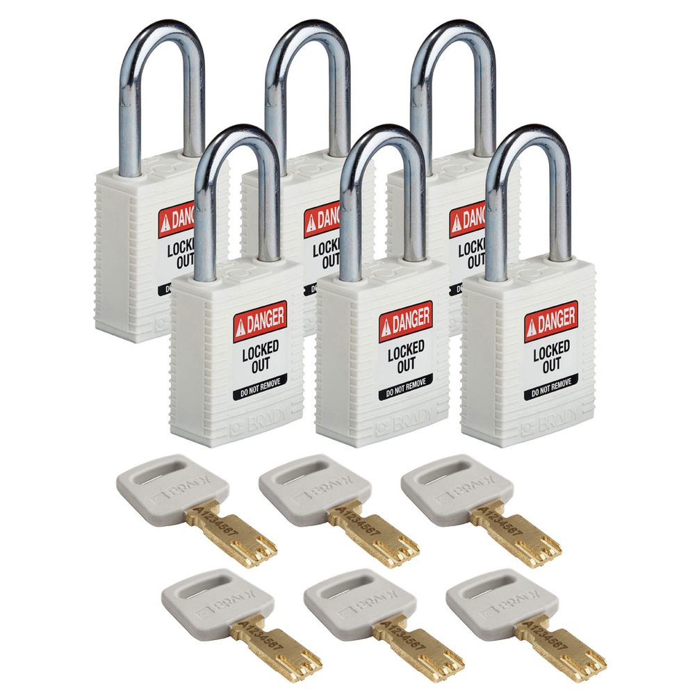 Image of Brady NYL-WHT-38ST-KA6PK