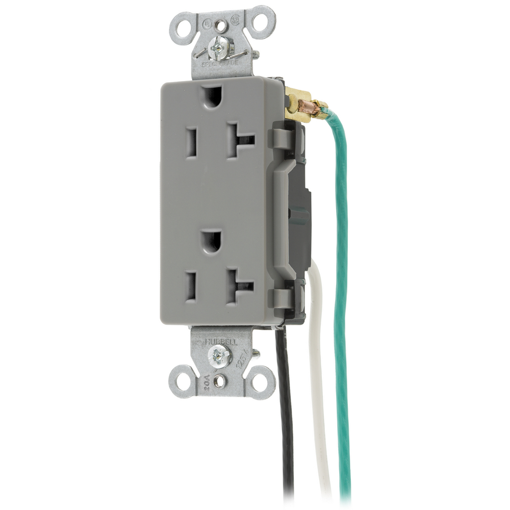 Image of Hubbell Wiring Device-Kellems DR20GRYP2