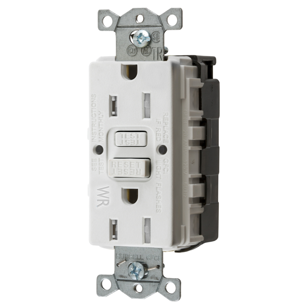 Image of Hubbell Wiring Device-Kellems GFTWRST15SNAPW