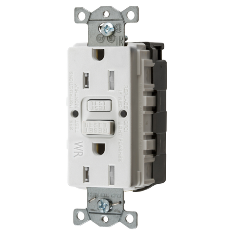 Image of Hubbell Wiring Device-Kellems GFTWRST15SNAPW