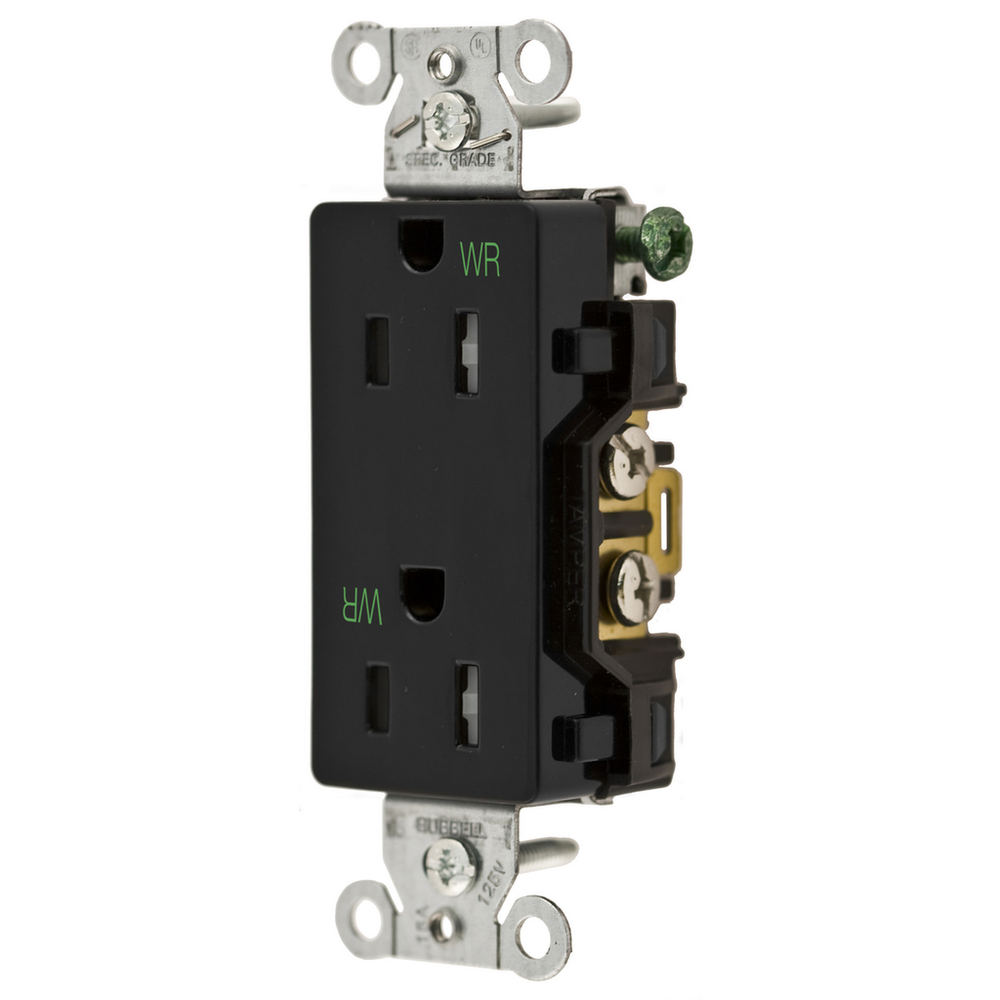 Image of Hubbell Wiring Device-Kellems DR15BLKWRTR