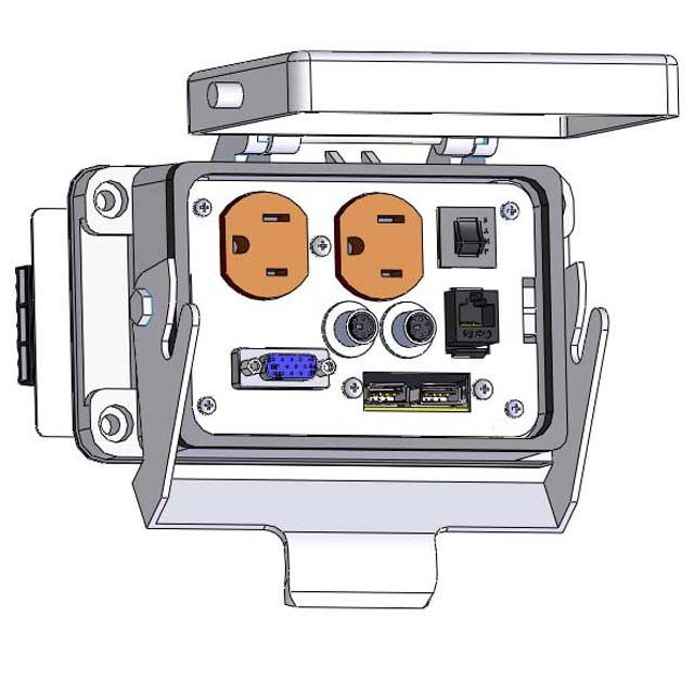 Image of Mencom DP-DDB15-6M2-RJ45-USB-R-48