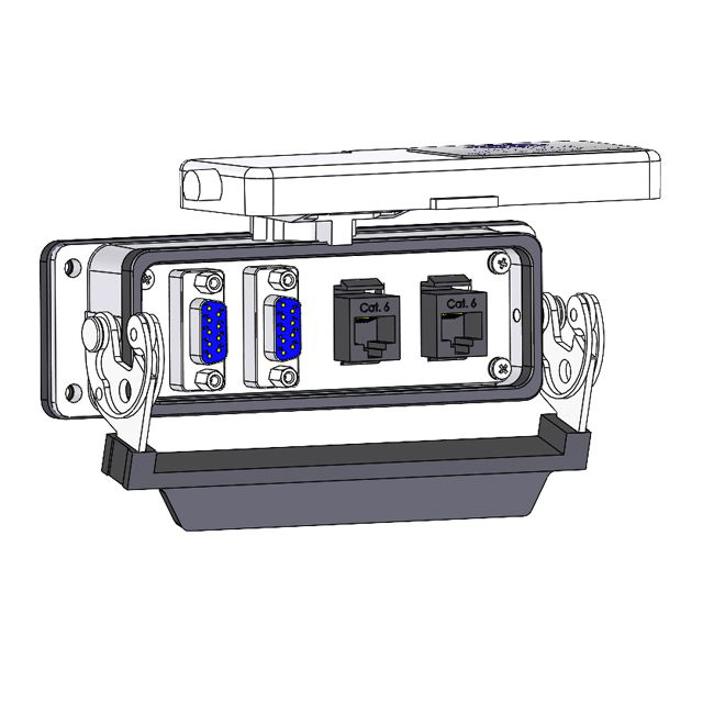 Image of Mencom DB09-2-2RJ45-24
