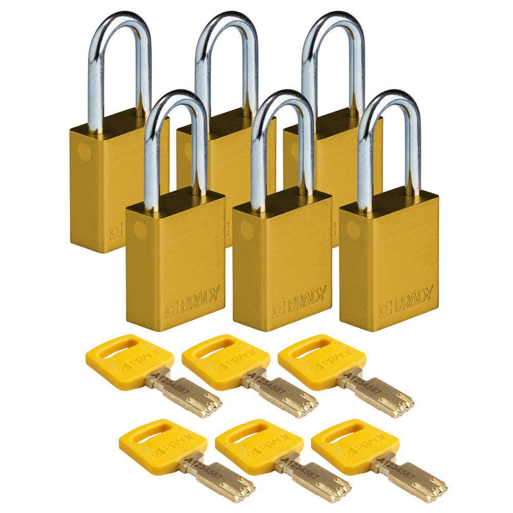 Image of Brady ALU-YLW-38ST-KD6PK