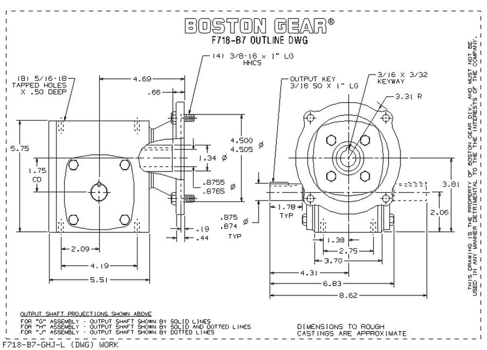Image of Boston Gear F718-10-B7-G
